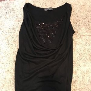 Formal black tank top